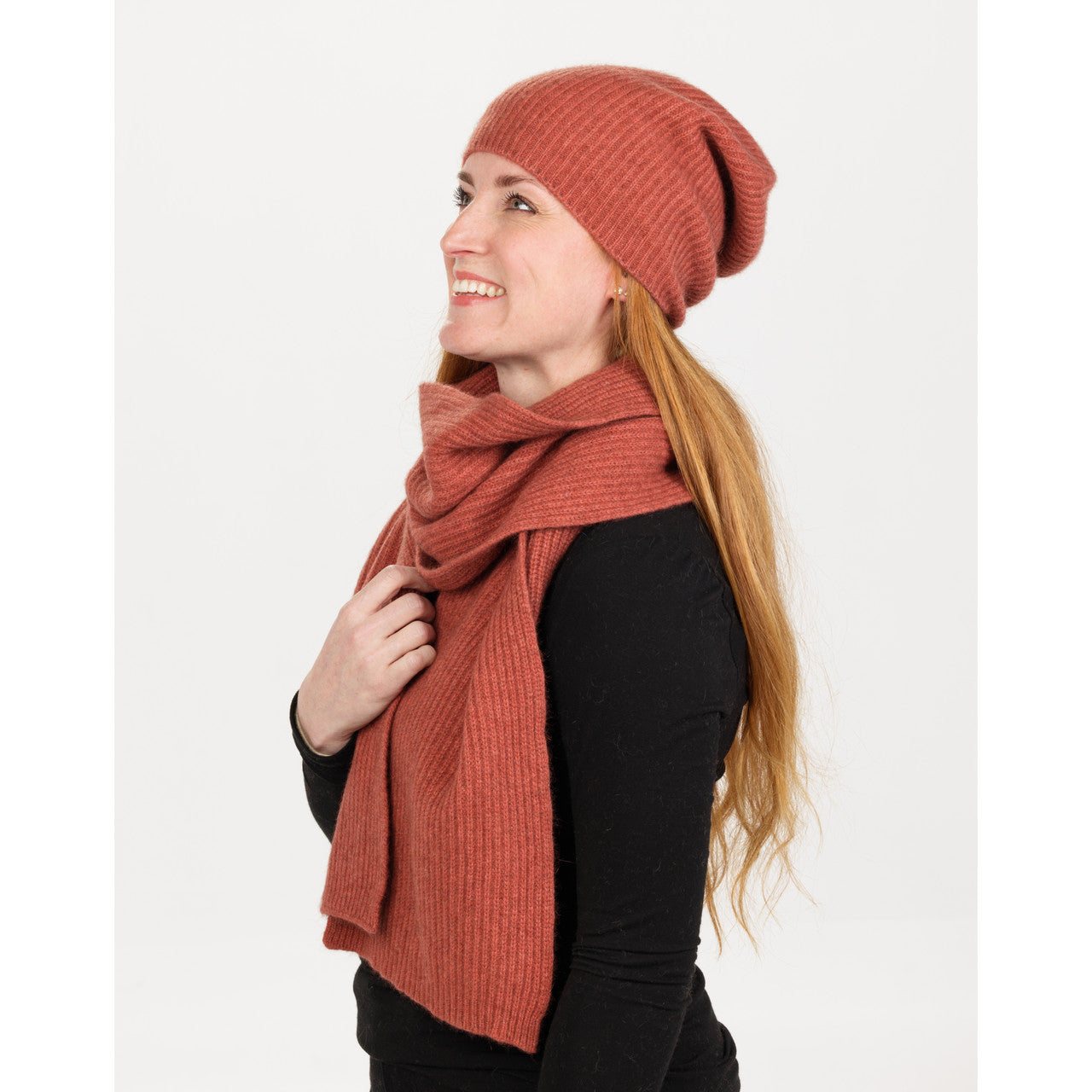Native World - Merino & Possum Slouch Beanie (NX677) Rosewood