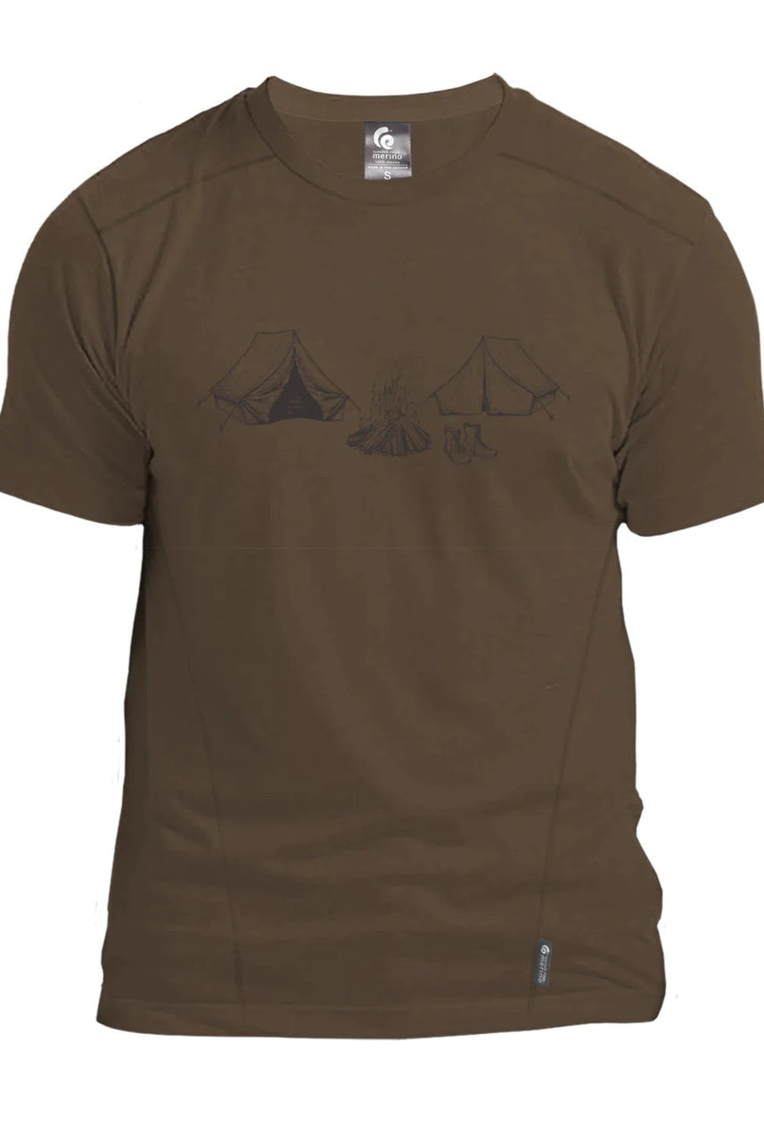 Tussock Ridge - Campsite Merino Mens Tee