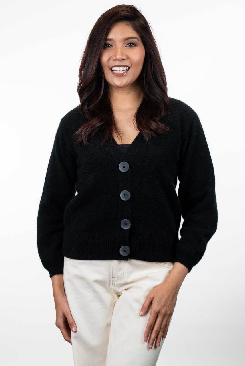 Koru - Merino - Possum V Neck Cardigan (KO557)