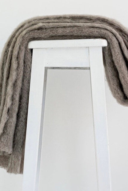 Manuka colour mohair rug