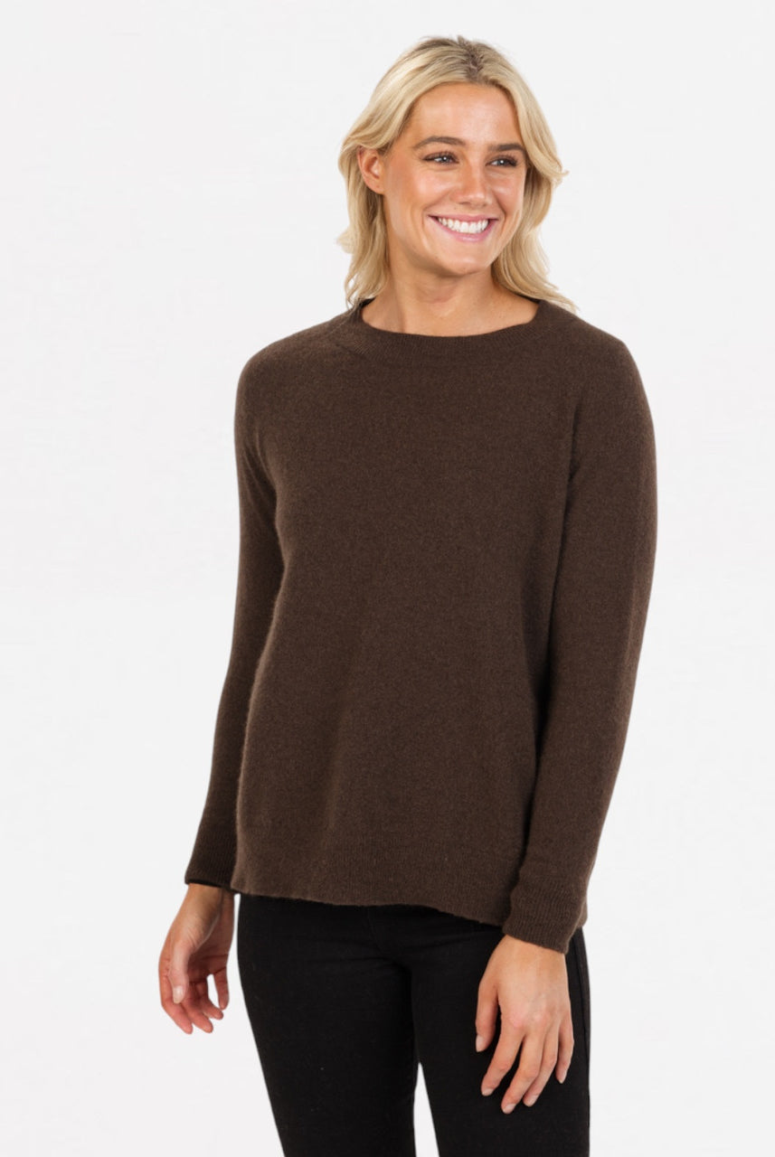 Native World - Merino & Possum Lounge Sweater (NB816) Cocoa