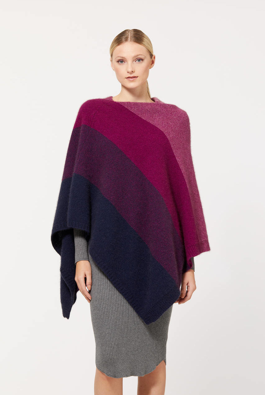 Amaranth colour Poncho