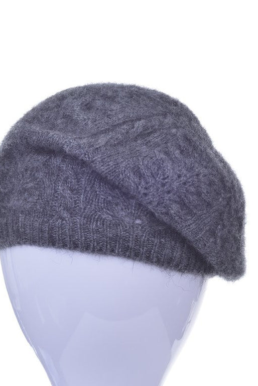 Beret in colour Pewter