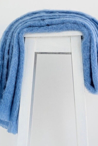 Provence colour mohair rug
