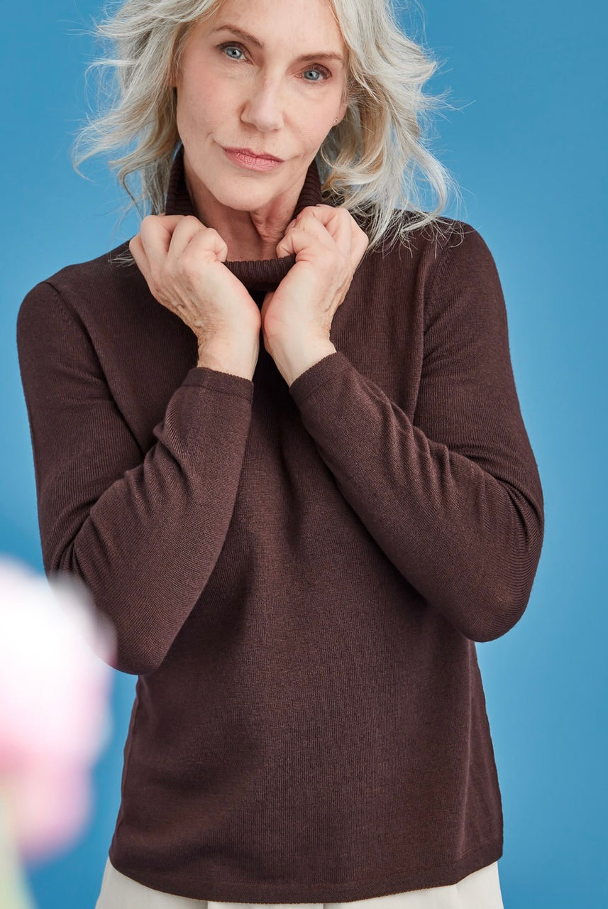 Royal Merino - 100% Merino - Classic Polo, Earth.
