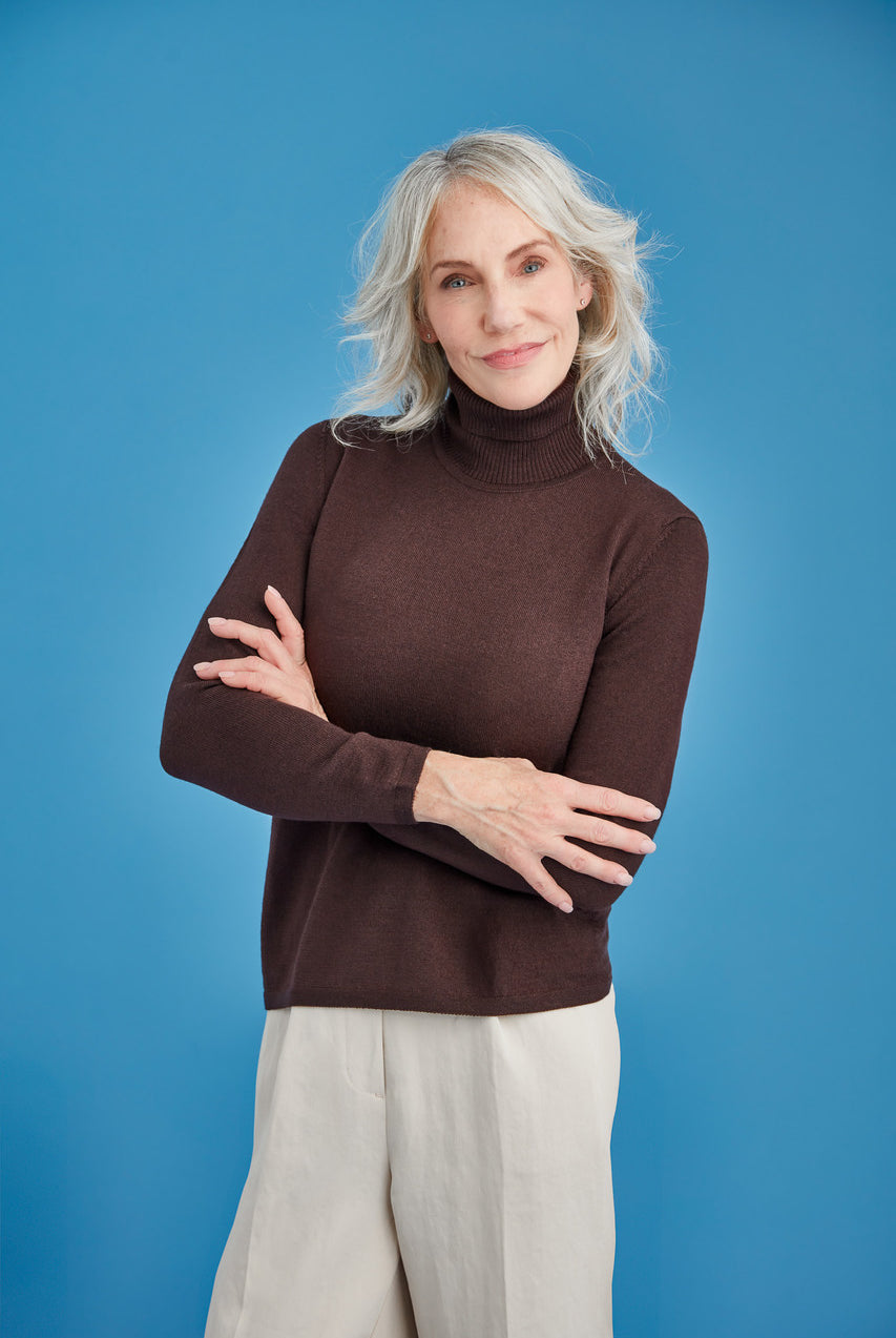 Royal Merino - 100% Merino - Classic Polo, Earth.