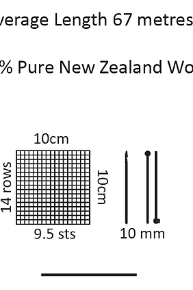Yarn length diagram.