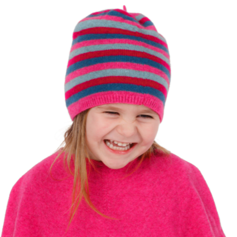 Peony Native World Kids Striped Beanie