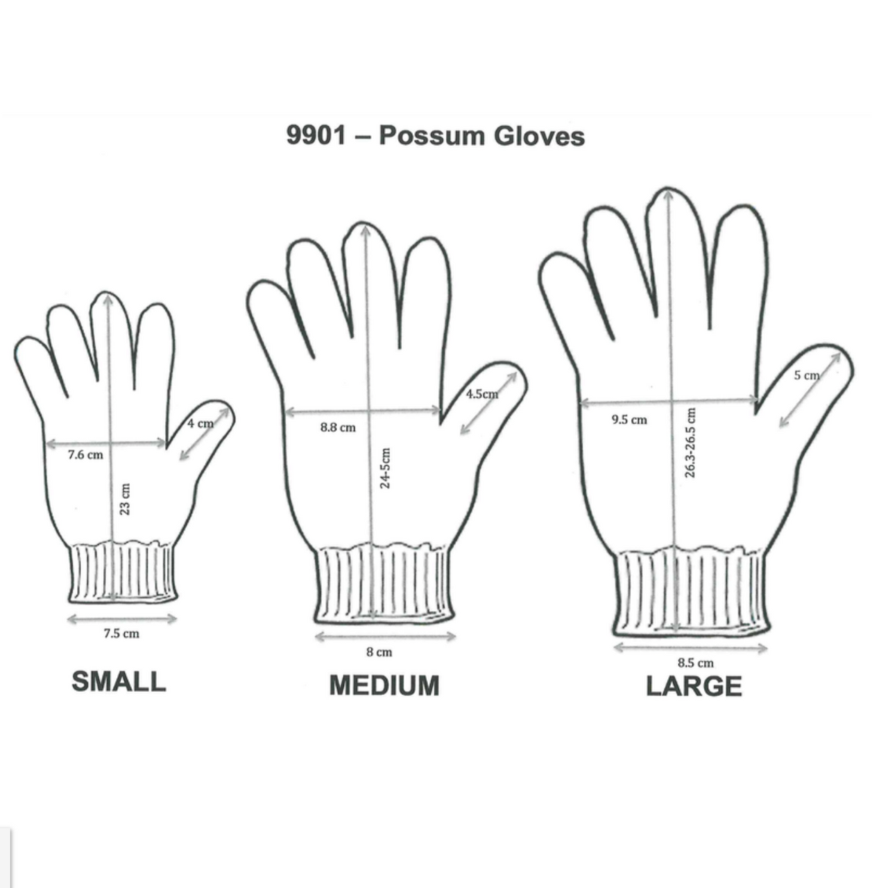 Size Chart (9901)