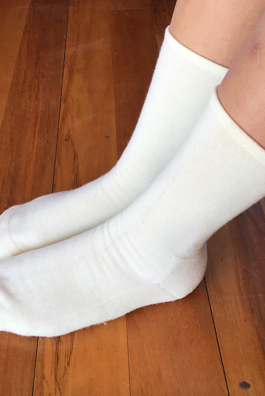 Duthie & Bull - Merino Ladies Health Socks (DB8466)White