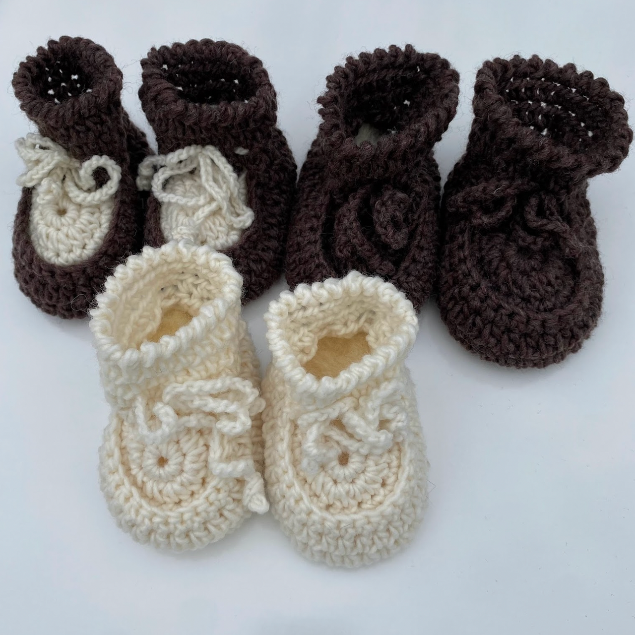 Sheepy Feet Crochet Bootee (SFCBTE)