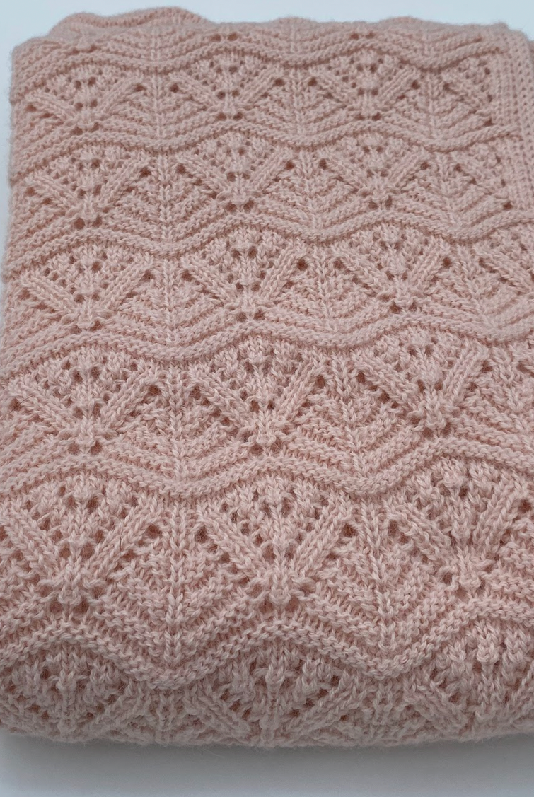 Natures Best Baby Alpaca Shawl (w15-45)Blush