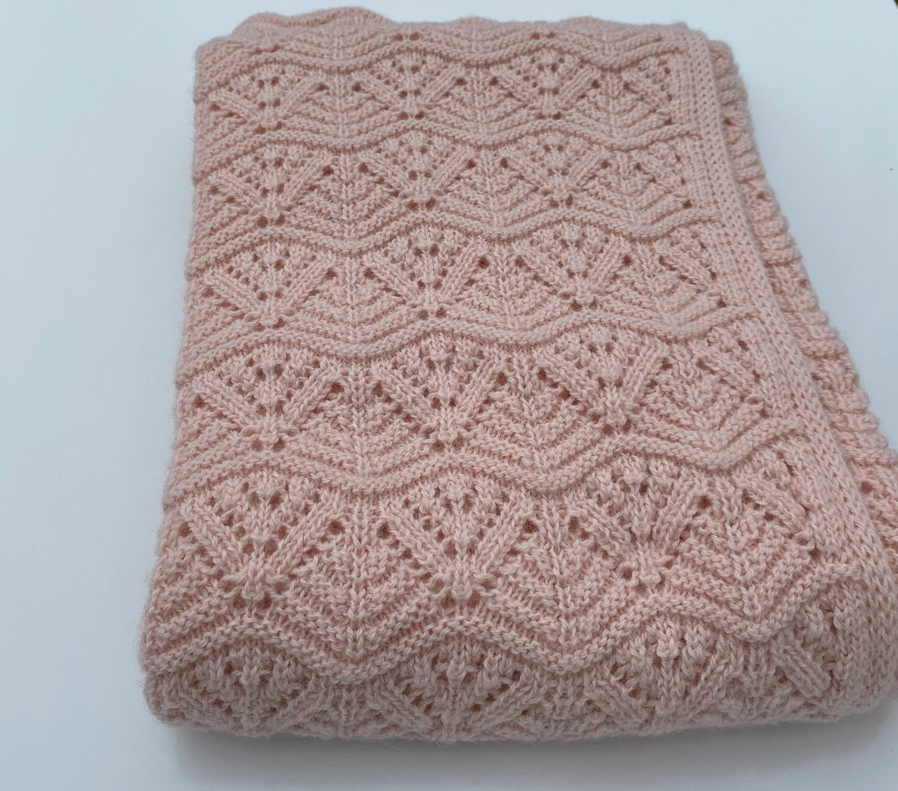 Natures Best Baby Alpaca Shawl (w15-45)Blush