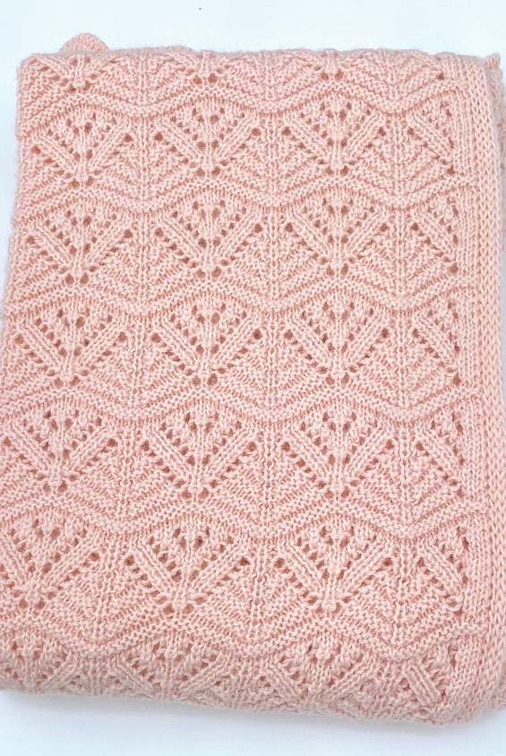 Natures Best Baby Alpaca Shawl (w15-45)Blush