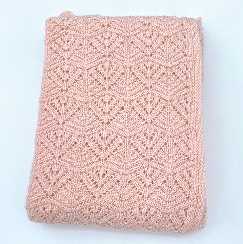 Natures Best Baby Alpaca Shawl (w15-45)Blush