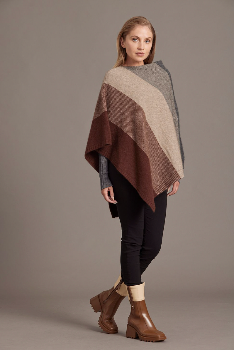 McDonald - Merino & Possum Ombre Poncho (5010)