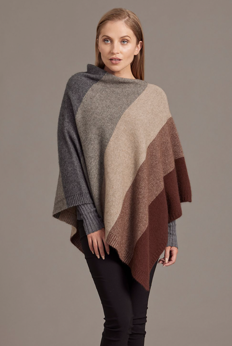 McDonald - Merino & Possum Ombre Poncho (5010)