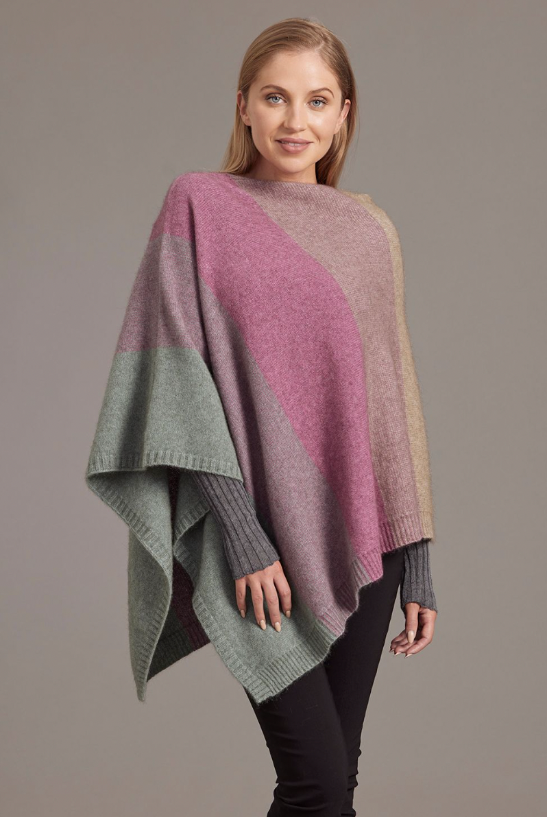 McDonald - Merino & Possum Ombre Poncho (5010)
