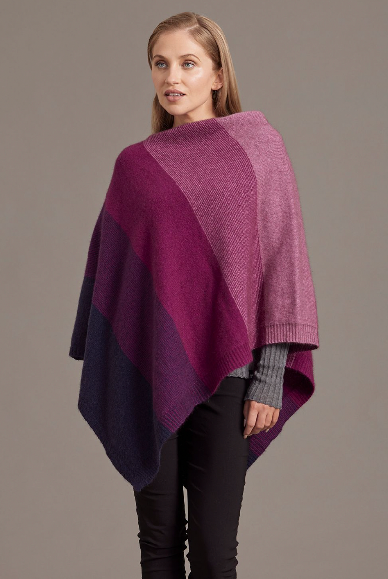 McDonald - Merino & Possum Ombre Poncho (5010)