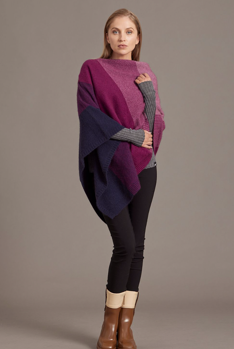 McDonald - Merino & Possum Ombre Poncho (5010)