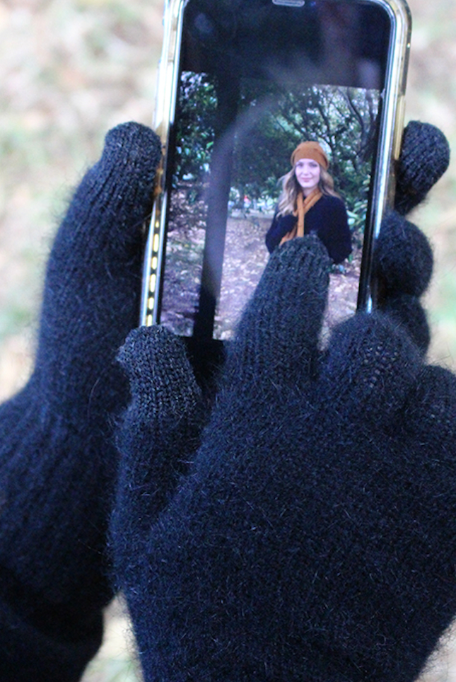 Lothlorian - Merino & Possum Conductive Glove (9907GLOVES)Black