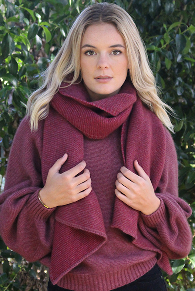 Lothlorian - Bias Scarf (9876)Orchid/Raspberry