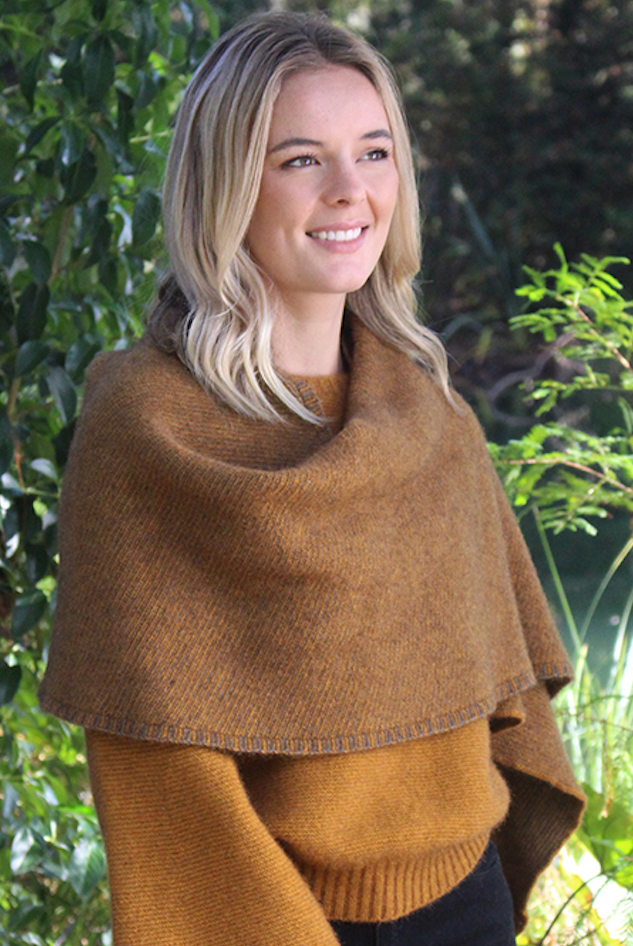 Lothlorian - Bias Scarf (9876) Gold/Charcoal