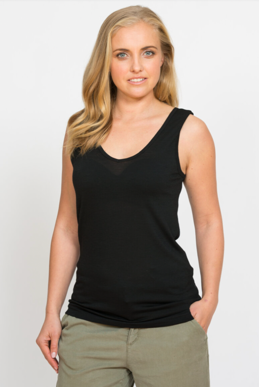 Natures Secret - Rev Singlet (NS361)Black