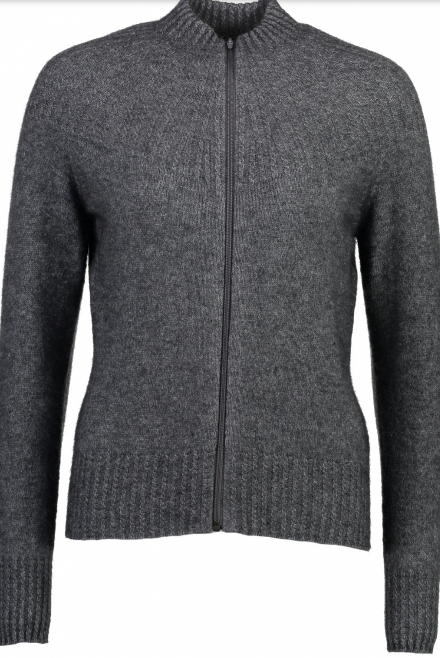 McDonald - Yolk Neck Cable Jacket (5018)Pewter