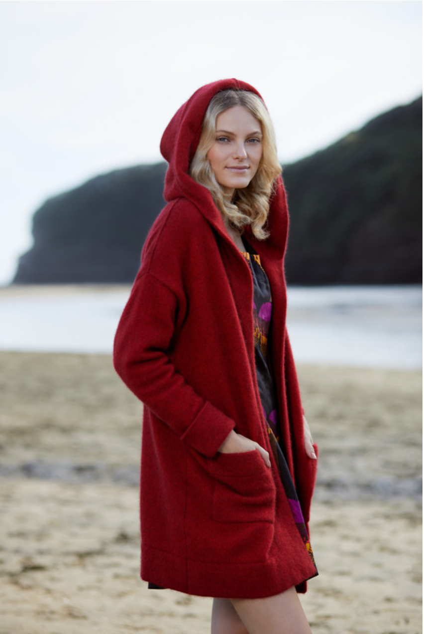 McDonald - Merino & Possum Oversized Hood Jacket (5013)