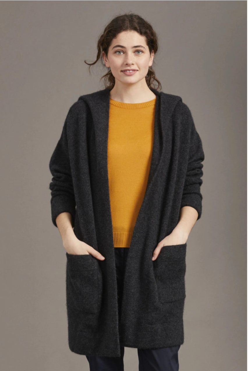 McDonald - Merino & Possum Oversized Hood Jacket (5013)