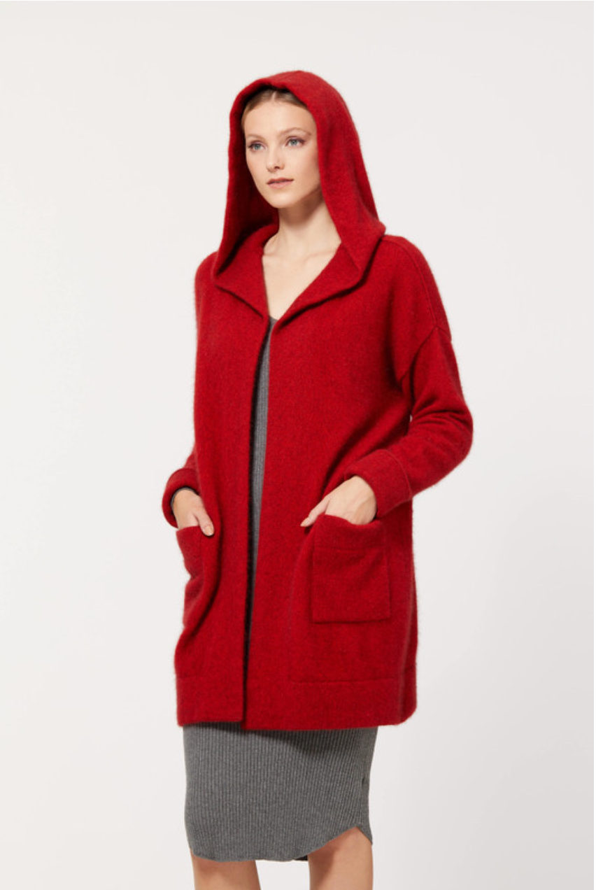 McDonald - Merino & Possum Oversized Hood Jacket (5013)