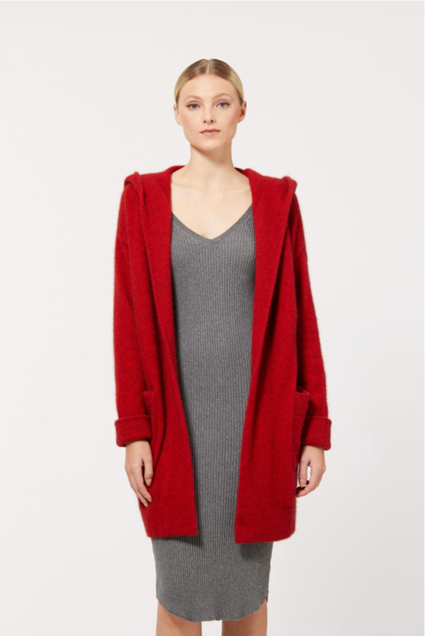 McDonald - Merino & Possum Oversized Hood Jacket (5013)