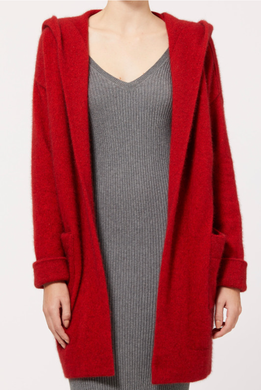 McDonald - Merino & Possum Oversized Hood Jacket (5013)
