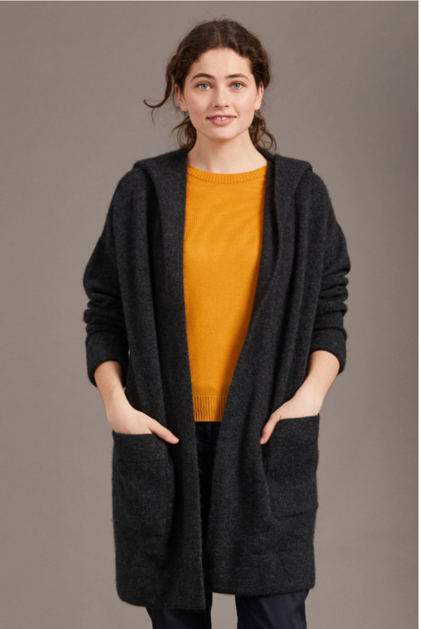 McDonald - Merino & Possum Oversized Hood Jacket (5013)