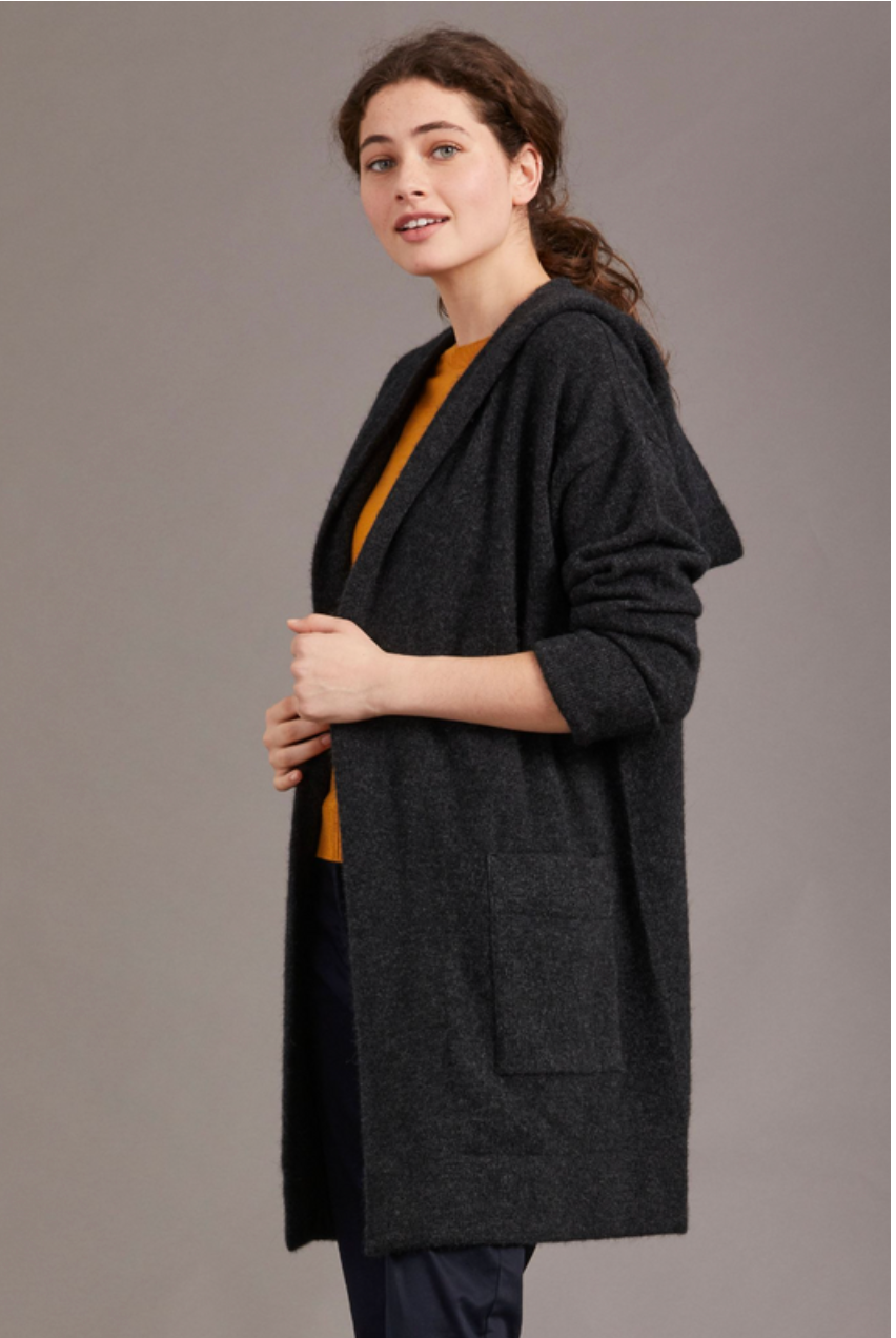 McDonald - Merino & Possum Oversized Hood Jacket (5013)