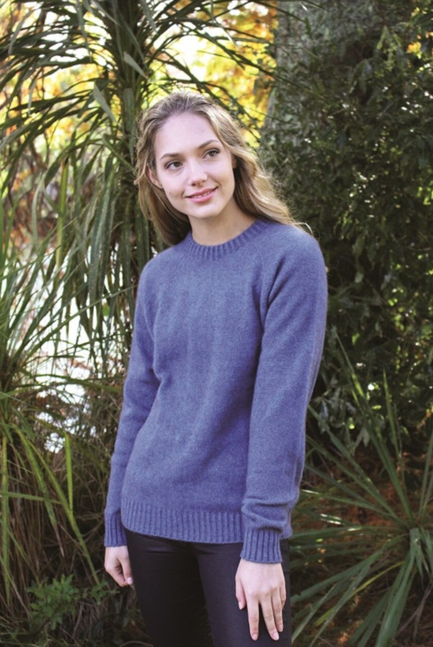Lothlorian - Plain Crew Neck Sweater (9936)Heather