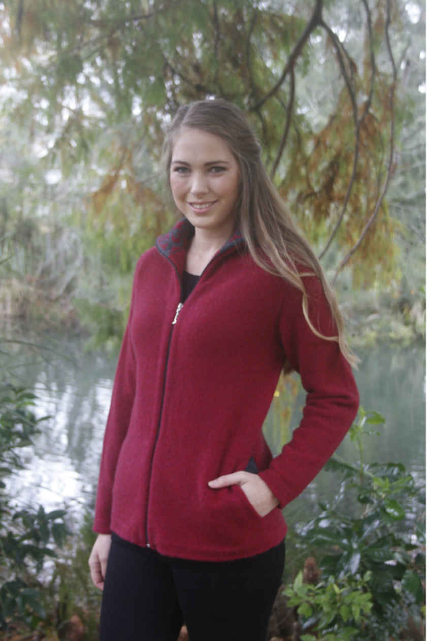 Lothlorian - Aroha Jacket-Raspberry