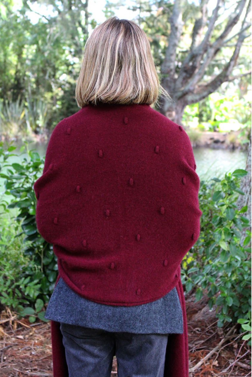 Lothlorian - Merino & Possum Bobble Wrap (9724)Pinot