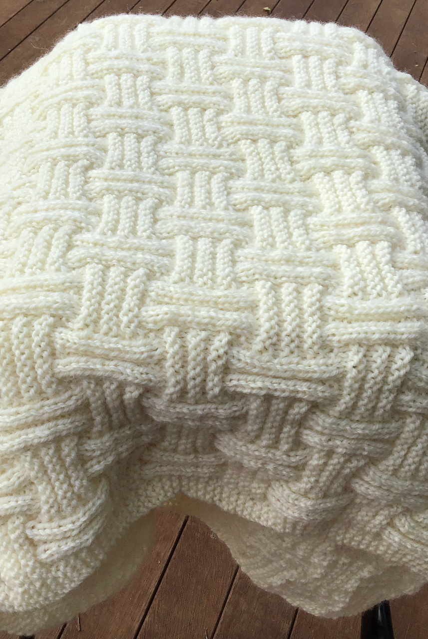 Crucci - Basket Weave Blanket Knitting Kit (CrucciBK)