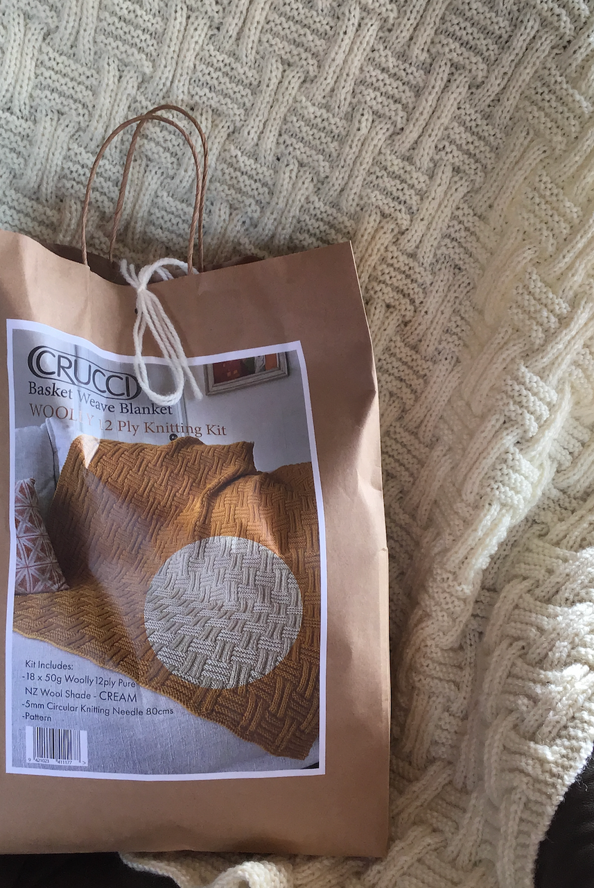 Crucci - Basket Weave Blanket Knitting Kit (CrucciBK)