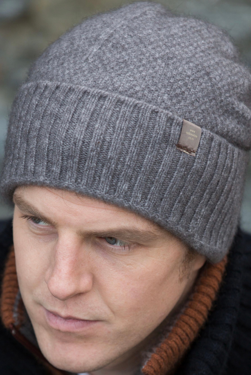 Noble Wilde - Merino & Possum Moss Baggie Beanie