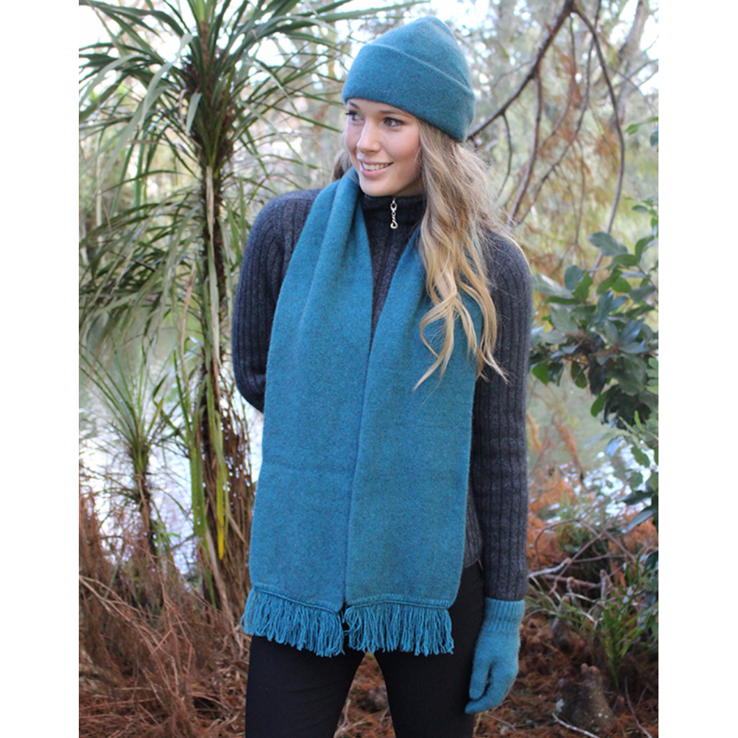 Teal Lothlorian Plain Set (Beanie + Scarf) (9903+9905)