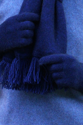 Lothlorian - Merino & Possum Plain Gloves (9901)Midnight