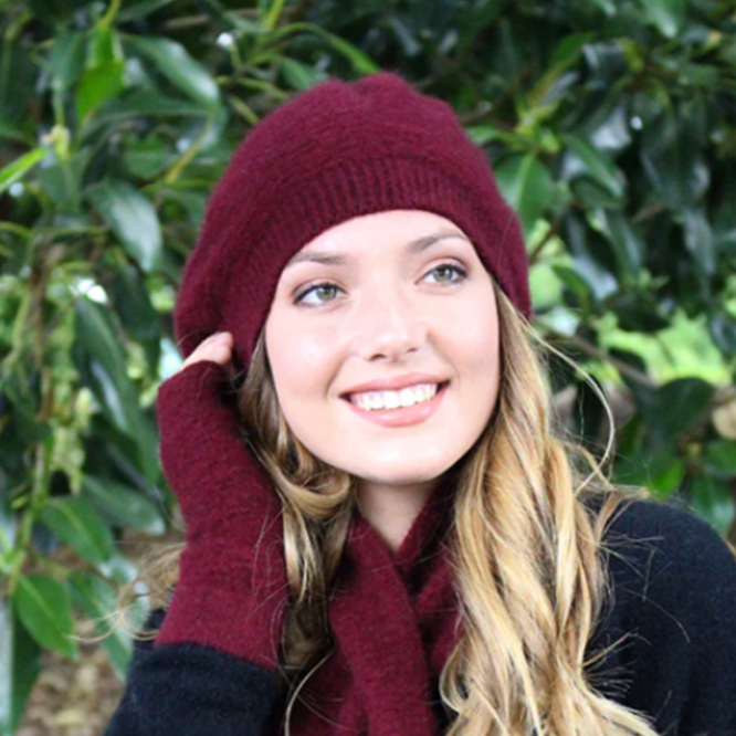 Lothlorian - Merino & Possum Dash Beret (9715)-Pinot