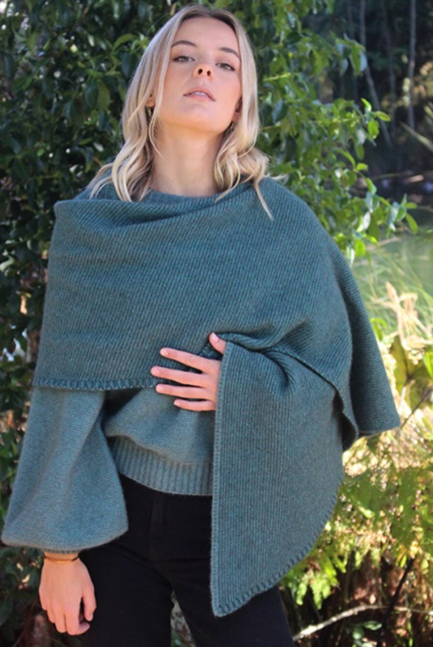 Lothlorian - Bias Scarf (9876) Sage/Tasman