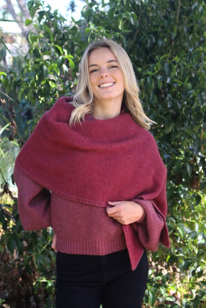 Lothlorian - Bias Scarf (9876)Orchid/Raspberry