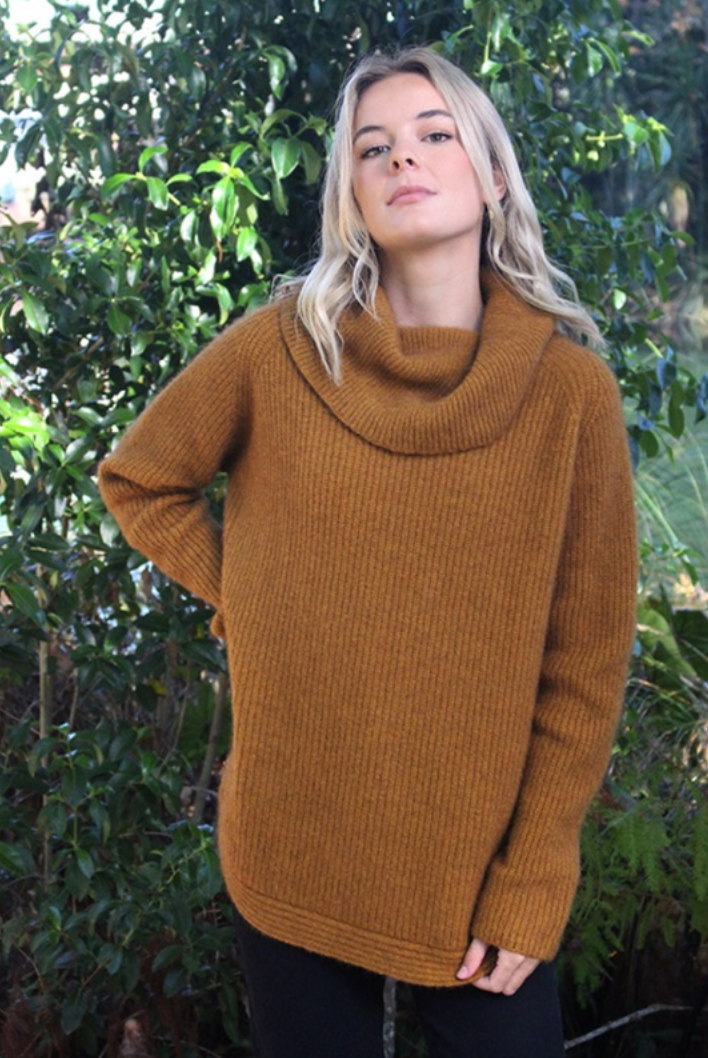 Lothlorian - Stratus Cowl Neck Jumper (9784)Gold