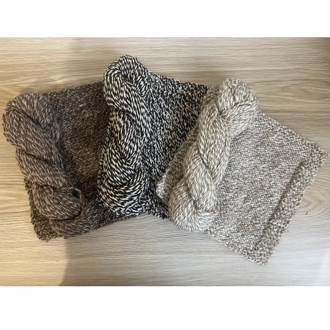 Black Hills - Natural Coloured Undyed 10ply Fleck Wool (BHFLECK)