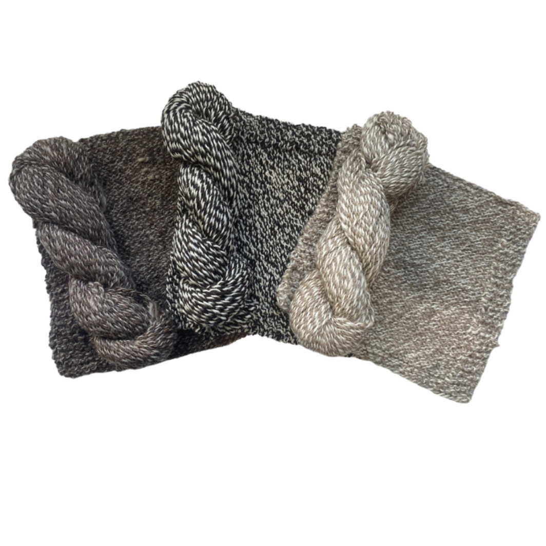 Black Hills - Natural Coloured Undyed 10ply Fleck Wool (BHFLECK)